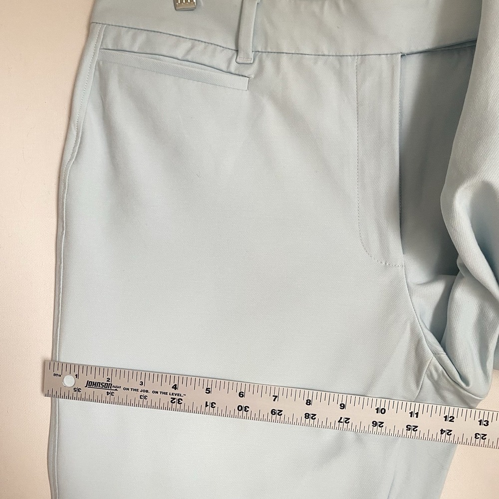 White House Black Market Dress Pants Size 12 Light Blue Slim Career Stretch - Picture 10 of 12